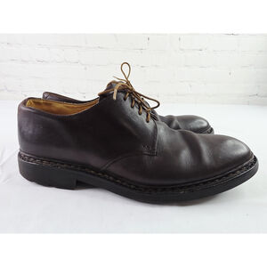 Heschung 1934 Leather Lace Up Oxford Derby Dress Shoes Plain Toe Men's Size 8